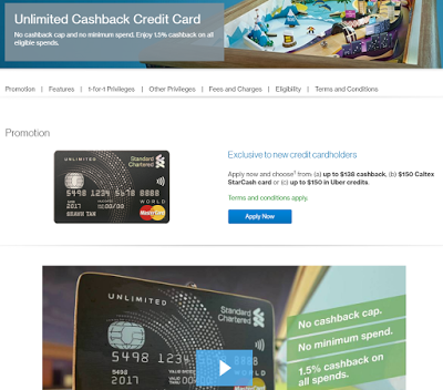 Scb S Unlimited 1 5 Cashback Credit Card Thefinance Sg